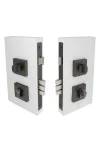 WINDSOR DOUBLE TURN LOCK KIT - SQUARE -EURO 85 - 1184
