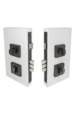 WINDSOR DOUBLE TURN LOCK KIT - SQUARE -EURO 85 - 1184