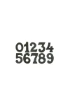 ELEMENTS HARDWARE BLACK IRON NUMBERS - 76MM - 2020