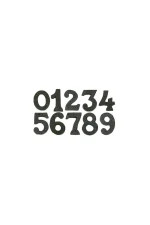 ELEMENTS HARDWARE BLACK IRON NUMBERS - 76MM - 2020