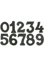 ELEMENTS HARDWARE BLACK IRON NUMBERS - 76MM - 2020 - Image 2