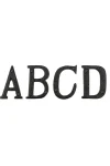 ELEMENTS BLACK IRON LETTERS - 76MM - 2036