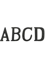 ELEMENTS BLACK IRON LETTERS - 76MM - 2036