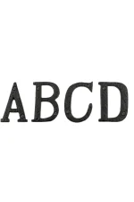 ELEMENTS BLACK IRON LETTERS - 76MM - 2036 - Image 2
