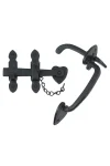 ELEMENTS BLACK IRON GATE LATCH - SUFFOLK 2046