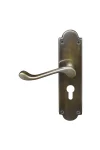 WINDSOR YORK LEVER HANDLES ON TRADITIONAL PLATE