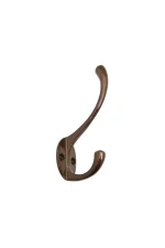 WINDSOR SOLID BRASS DOUBLE HAT & COAT HOOK - 3024 - Image 12