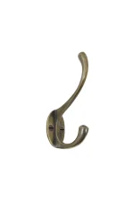 WINDSOR SOLID BRASS DOUBLE HAT & COAT HOOK - 3024 - Image 6