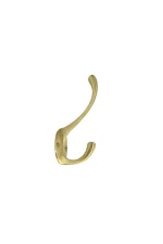 WINDSOR SOLID BRASS DOUBLE HAT & COAT HOOK - 3024 - Image 4