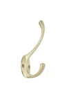 WINDSOR SOLID BRASS DOUBLE HAT & COAT HOOK - 3024