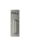 MILES NELSON ENGRAVED PULL HANDLE ON PLATE - 502