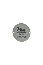 MILES NELSON STAINLESS STEEL ROUND SIGNS - 503 - Image 8