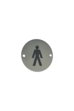 MILES NELSON STAINLESS STEEL ROUND SIGNS - 503 - Image 6
