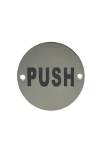 MILES NELSON STAINLESS STEEL ROUND SIGNS - 503 - Image 2