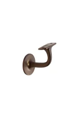 WINDSOR - SOLID BRASS BANNISTER BRACKETS - 60MM PROJECTION - ROUND ROSE (5140) - Image 9