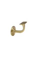 WINDSOR - SOLID BRASS BANNISTER BRACKETS - 60MM PROJECTION - ROUND ROSE (5140)