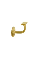 WINDSOR - SOLID BRASS BANNISTER BRACKETS - 60MM PROJECTION - ROUND ROSE (5140) - Image 3