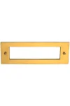 ELEMENTS LETTER PLATE REAR SOLID BRASS - 5147