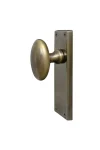 WINDSOR CAMDEN OVAL KNOB ON SQUARE LONGPLATE  - (PLATES ONLY)
