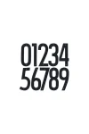 ELEMENTS BRASS MODERN FACE FIX NUMBERS - 200MM