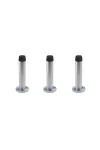 WINDSOR WALL MOUNTED ROUND DOORSTOP - 3 PACK - 5298