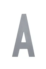 MILES NELSON STAINLESS STEEL LETTERS (A-E) - 100MM - 722