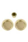 WINDSOR SOLID BRASS ROUND PASSAGE FLUSH PULL KIT - 8107