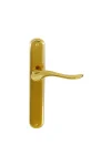 WINDSOR ITALIAN BRASS HAVEN LEVER HANDLES OVAL LONGPLATE - 8168