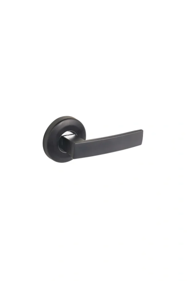 angular round rose matt black
