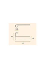 JNF OUTLINE LEVER HANDLES ON STANDARD ROSE - Image 5