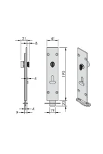 Brio 456 Flush Bolts - 456E - Lockable