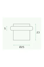 JNF FLOOR MOUNTED DOOR STOP - IN.13.106 - Image 3