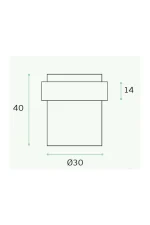 JNF STAINLESS STEEL FLOOR MOUNT DOORSTOP - IN.13.121.30 - Image 5