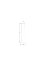 SCHLAGE 460 WALL MOUNTED DOORSTOP - 110MM Length - Image 2