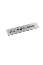JAECO SMALL STAINLESS DOOR SIGNS - 170 x 50MM