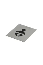 JAECO STAINLESS STEEL DOOR SIGNS - 120X100 - Image 2
