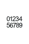ELEMENTS ADHESIVE MODERN NUMBERS - 76mm
