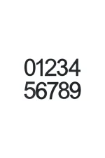 ELEMENTS ADHESIVE MODERN NUMBERS - 76mm