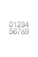 ELEMENTS ADHESIVE MODERN NUMBERS - 76mm - Image 2