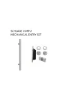 SCHLAGE PULL HANDLE AND MECHANICAL ENTRANCE SET - CORFU