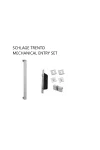 SCHLAGE PULL HANDLE AND MECHANICAL ENTRANCE SET - TRENTO