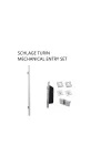 SCHLAGE PULL HANDLE AND MECHANICAL ENTRANCE SET - TURIN