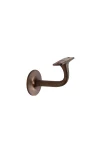 WINDSOR - SOLID BRASS BANNISTER BRACKETS 75MM PROJECTION - ROUND ROSE (5153)