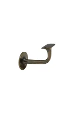 WINDSOR - SOLID BRASS BANNISTER BRACKETS 75MM PROJECTION - ROUND ROSE (5153) - Image 7