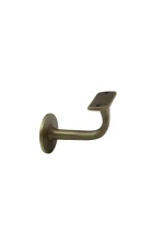 WINDSOR - SOLID BRASS BANNISTER BRACKETS 75MM PROJECTION - ROUND ROSE (5153) - Image 5