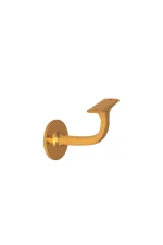 WINDSOR - SOLID BRASS BANNISTER BRACKETS 75MM PROJECTION - ROUND ROSE (5153) - Image 4