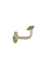 WINDSOR - SOLID BRASS BANNISTER BRACKETS 75MM PROJECTION - ROUND ROSE (5153) - Image 3