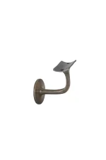 WINDSOR - SOLID BRASS BANNISTER BRACKETS - 60MM PROJECTION - CURVED MOUNT- ROUND ROSE (5166) - Image 11