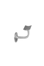 WINDSOR - SOLID BRASS BANNISTER BRACKETS - 60MM PROJECTION - CURVED MOUNT- ROUND ROSE (5166) - Image 4