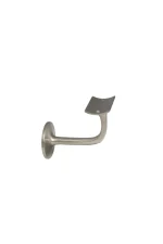WINDSOR - SOLID BRASS BANNISTER BRACKETS - 75MM PROJECTION - CURVED MOUNT- ROUND ROSE (5167) - Image 4